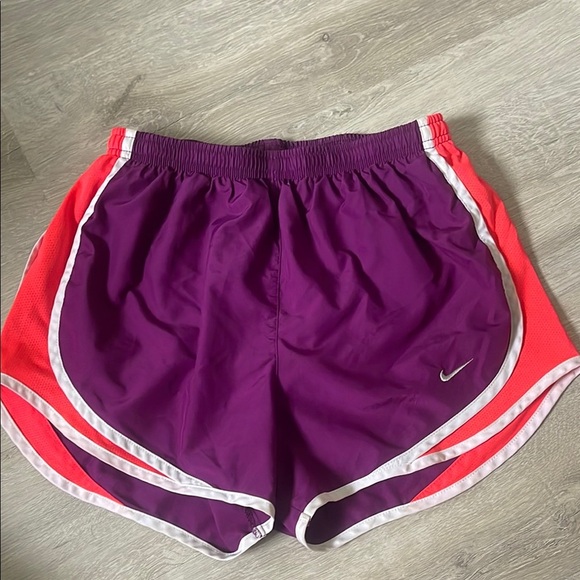 Nike Women's Purple and Pink Running Shorts - Picture 1 of 4